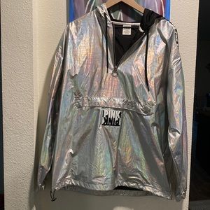 PINK Metallic Windbreaker Jacket